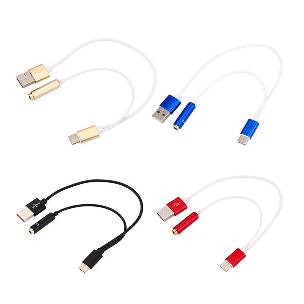 

USB Type-C Audio charging cable 2 in 1 Type C to Earphone audio cable Adapter for Listening Music/Charging for Xiaomi Mi 6 8