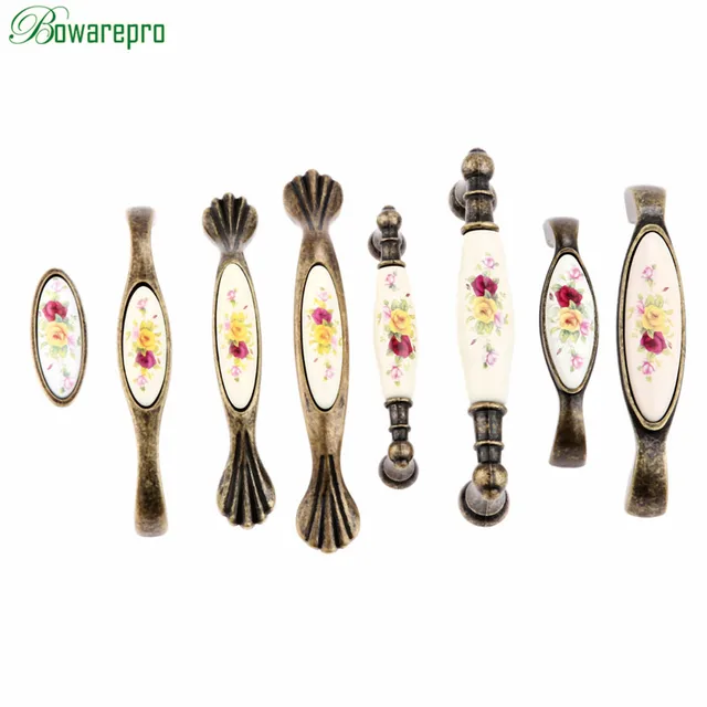 Best Price bowarepro Vintage Ceramic Cabinet Handles Cupboard Wardrobe Door Drawer Closet Pull Knobs Kitchen Furniture Hardware Accessories Best Price bowarepro Vintage Ceramic Cabinet Handles Cupboard Wardrobe Door Drawer Closet Pull Knobs Kitchen Furniture Hardware Accessories