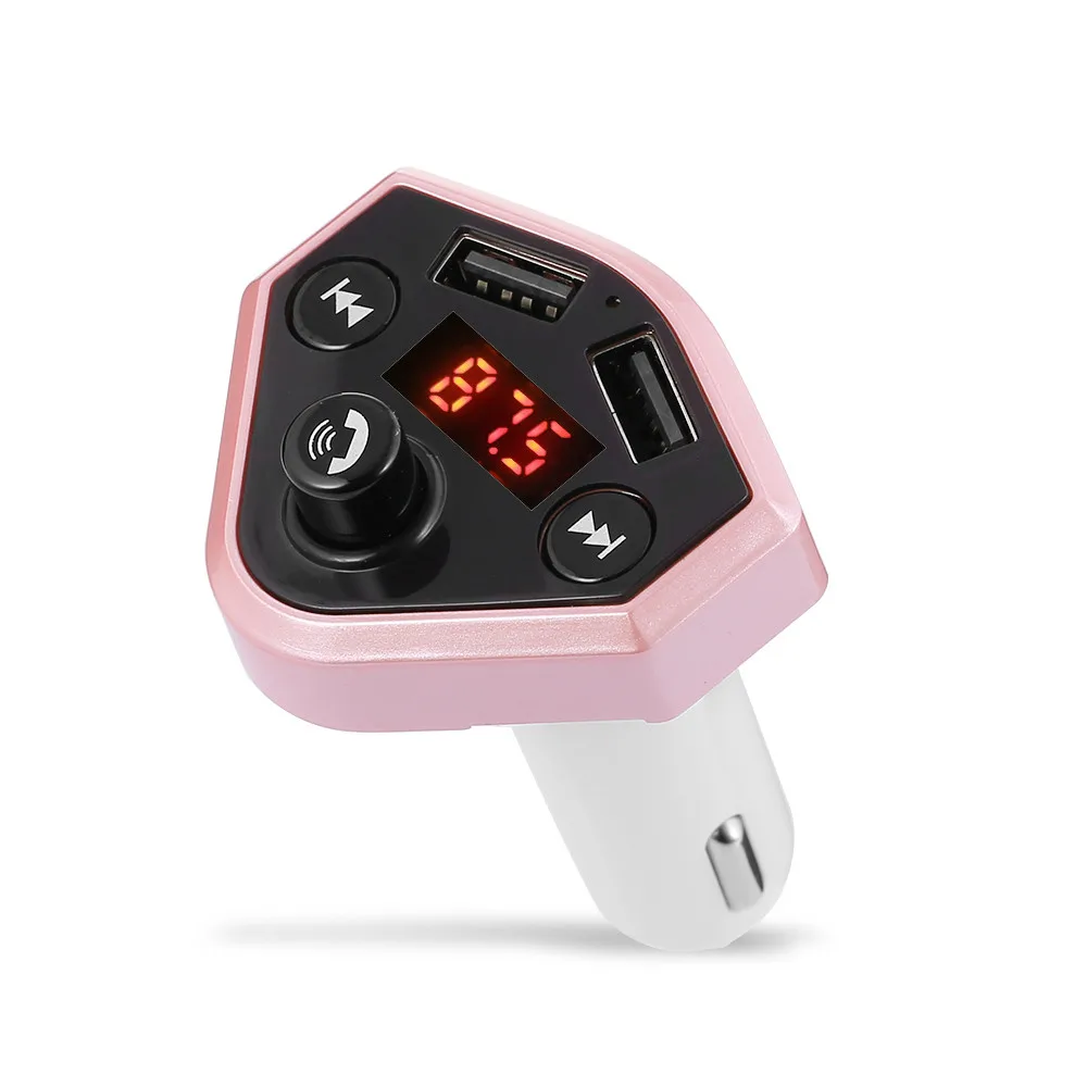 Светодиодный Bluetooth автомобильный fm-передатчик беспроводной радио адаптер USB зарядное устройство Mp3 плеер# WL1
