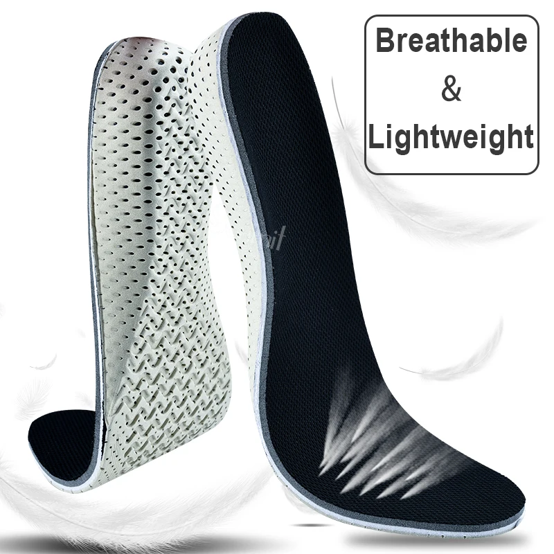 Soumit Height Increase Insoles for Men Women Memory Foam EVA Shoes Pad Comfortable Lift Elevator Taller Shoe Sole Heel Inserts