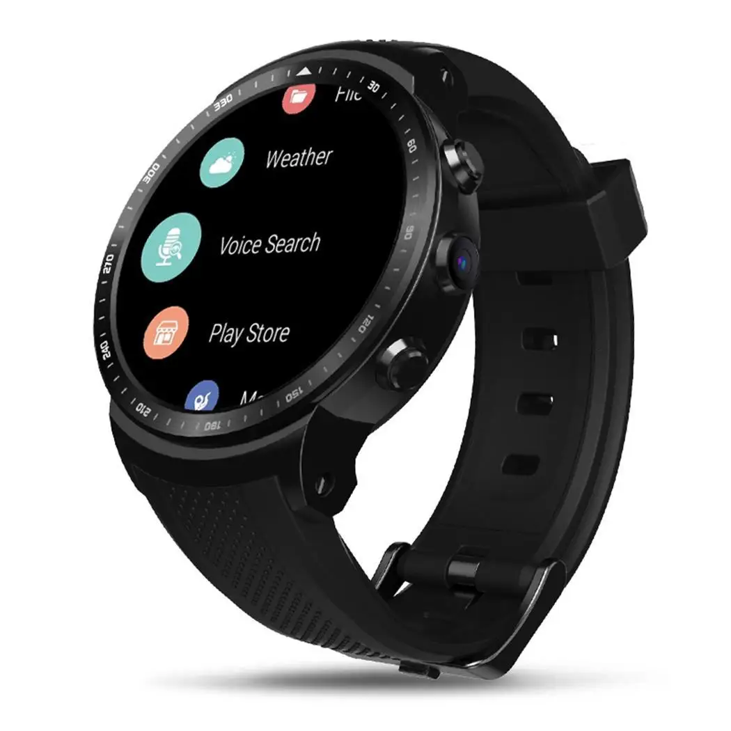 Multi-function Heart Rate Smart Global Positioning Movement 320 x 320 Pixels 500 mAh Black TPU Round Watch