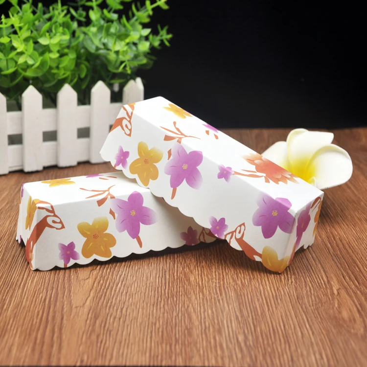 

100PCS instead of 25pcs rectangle cake paper pan cake cups / toasted bread trays / paper cupcakes( can put it on oven)