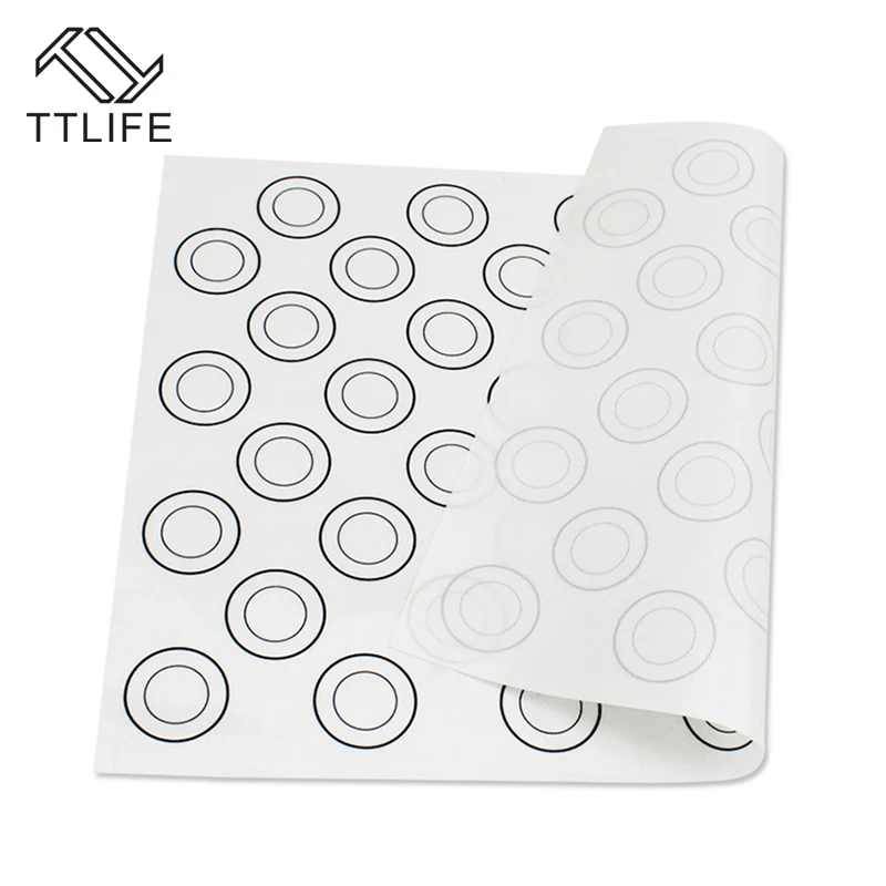 TTLIFE Baking DIY Large Size 40*30CM Pat Heat Insulation Non Stick Silicone Baking Mat Oven Pat Dough Pad Bakeware Kid Table Mat