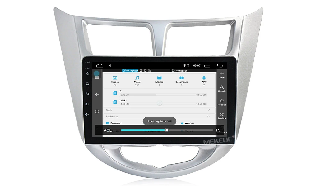Discount MEKEDE HD Android 8.1 4G Car Radio Multimedia Video Player GPS For Solaris Hyundai 1 2 Accent Verna sedan 2 din no dvd 11