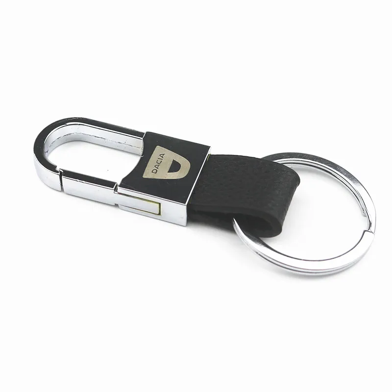 3D Fashoin Alloy Genuine Leather Car Keyring Emblem Badge Key Ring For Dacia Duster Logan Sandero Lodgy Pads Car Styling 3D Fashoin Alloy Genuine Leather Car Keyring Emblem Badge Key Ring For Dacia Duster Logan Sandero Lodgy Pads Car Styling