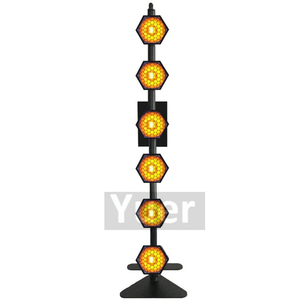 Профессиональная светомузыка DMX512 шесть-линии гекса пиксель света 600 W Ретро стадии вспышки света DJ КТВ сцена диско вечеринки световой