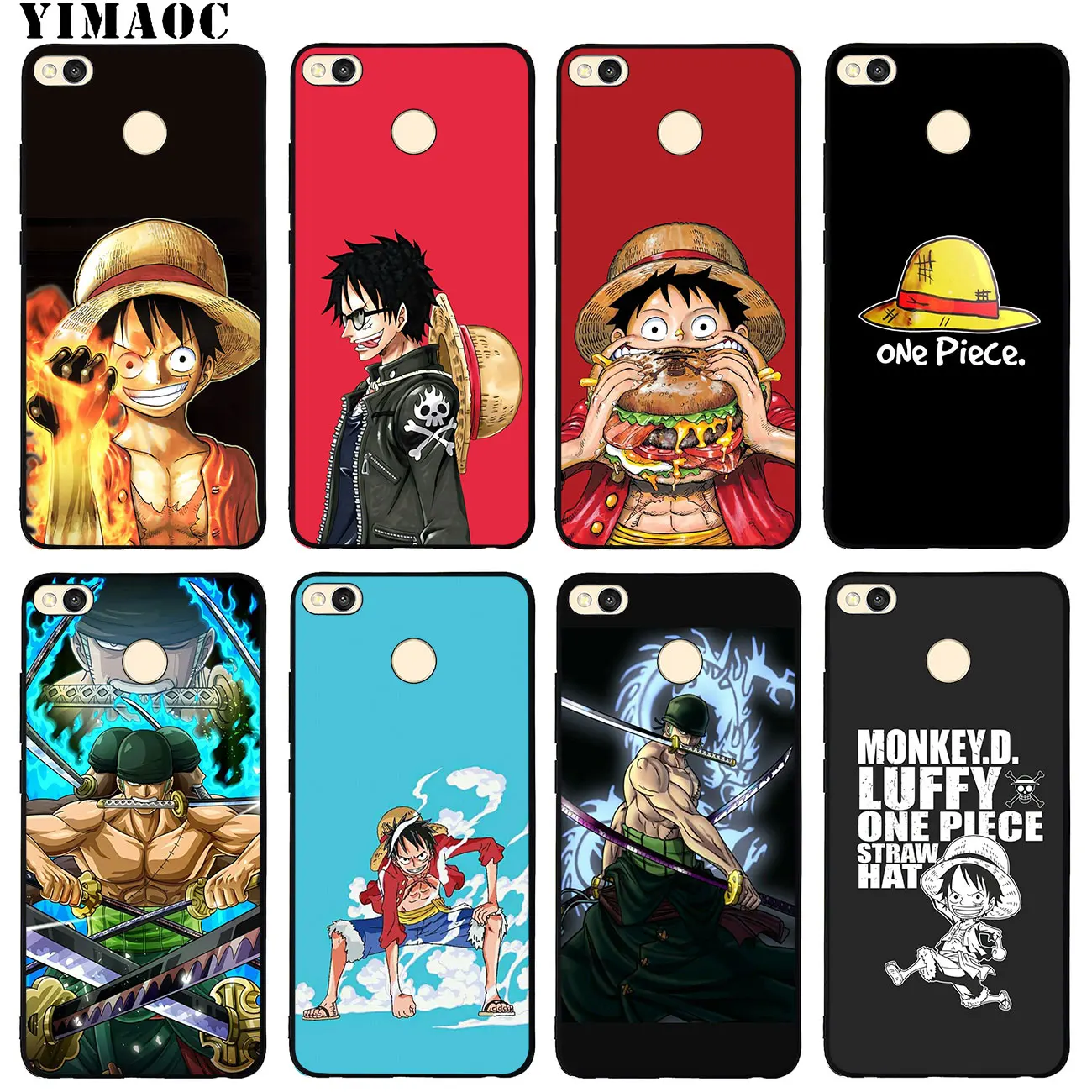 YIMAOC ZORO One Piece Monkey D Luffy Мягкий силиконовый чехол для телефона Xiaomi MI 10 9 9T CC9 CC9E A3 Pro 8 SE A2