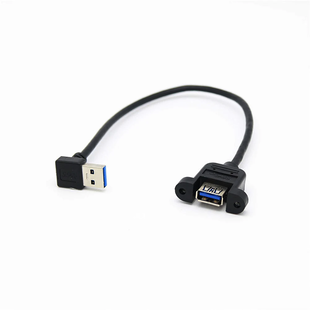90 градусов вверх угол USB 3,0 A женский панельный разъем к USB Мужской кабель-удлинитель для компьютера хоста