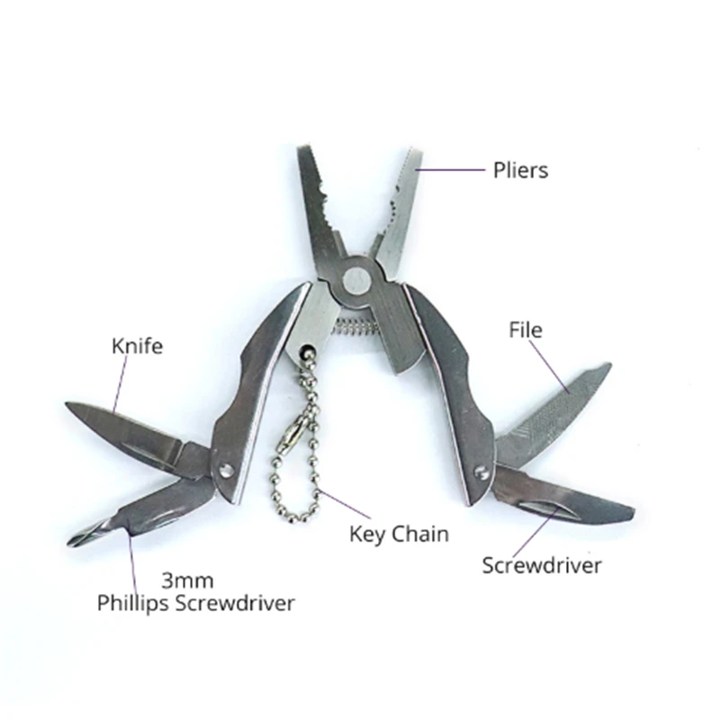 Портативные многофункциональные складные плоскогубцы, складной нож из нержавеющей стали, отвертка для ключей, инструменты для выживания и отдыха на природе, наборы для путешествий