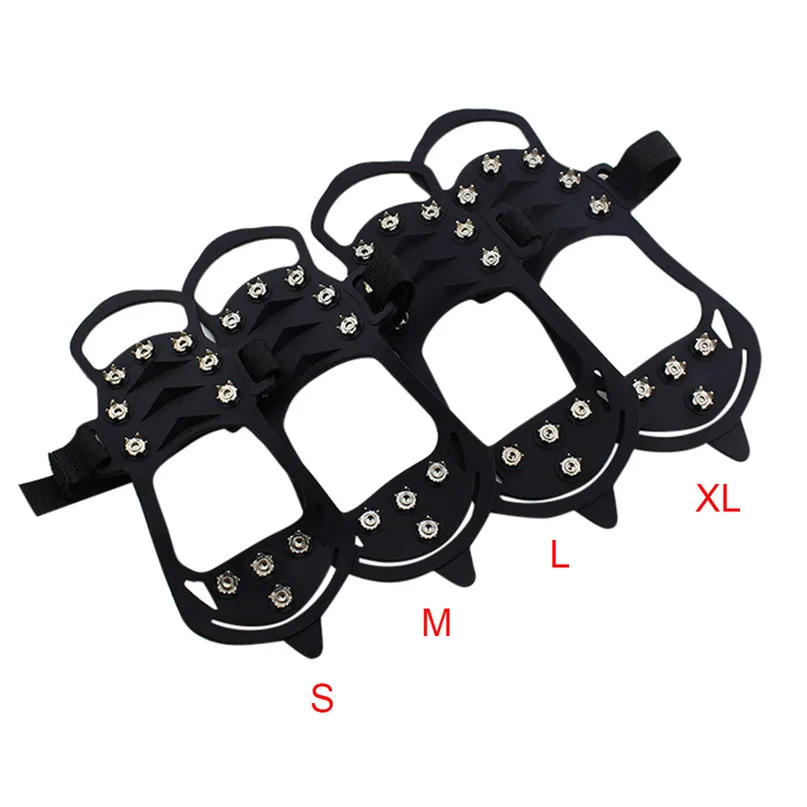 Climbing Silicone Shoe Cover Non-slip Snow Cleats Shoes Boots Cover Step Ice Spikes Grips Crampons For Hiking #2D11 (3)