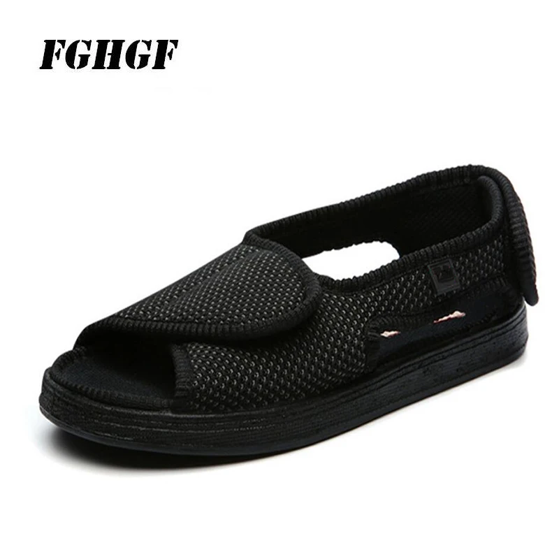 

Spring and autumn new products for the elderly can adjust the widening of the net cloth shoes Foot swelling and deformities can