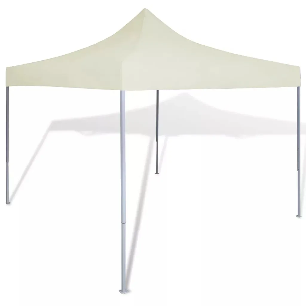 

vidaXL Foldable Cream Tent 3 X 3 M Weddings Parties Barbecues Festivals Camping Yard Outdoor Events Durable Waterproof Big Tent