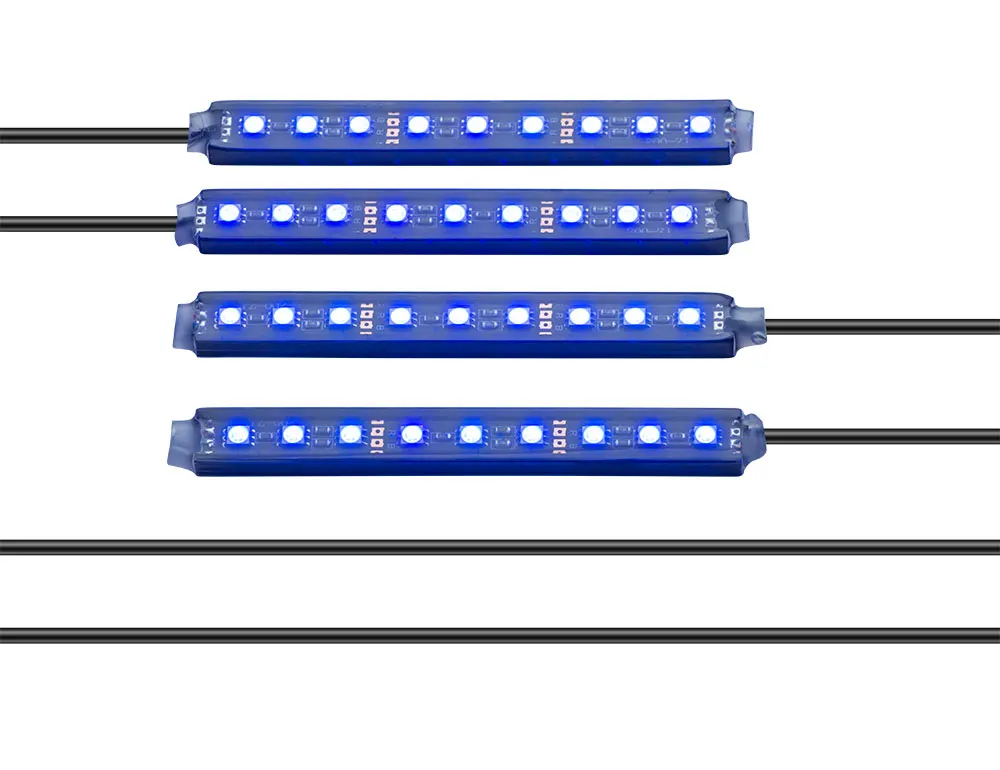 1 комплект из 4 в 1, 9 светодиодный свет, автомобильной атмосфера огни автомобиля внутреннее освещение светодиодный свет модифицированный интерьер