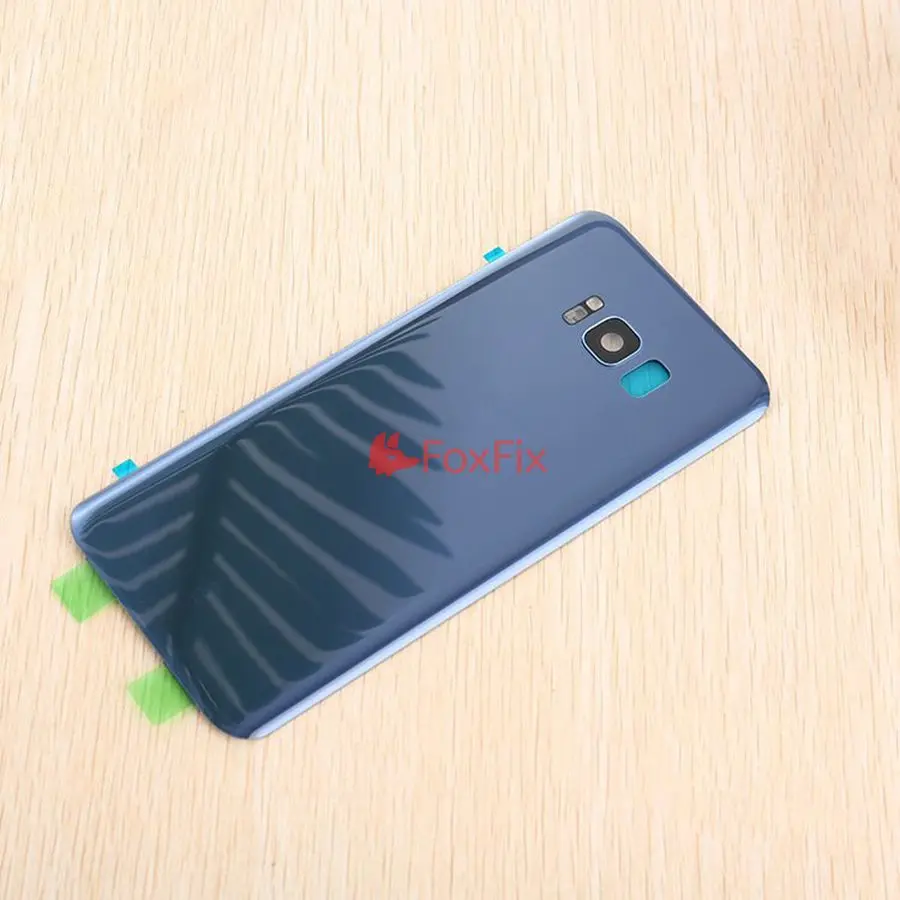 Для Samsung S8 Plus Задняя стеклянная крышка батарейного отсека задняя дверь корпус чехол для Samsung Galaxy S8 Задняя стеклянная крышка с объективом камеры