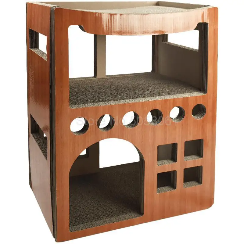 

Cat house corrugated paper cat toy cat scratch board claw claw board cat litter