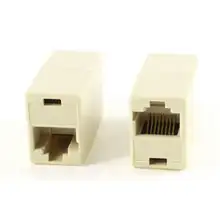 Высокое качество 10 шт. RJ45 CAT5 муфта вилка сетевой LAN кабель соединитель расширителя адаптер столярная муфта