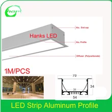 1 м встраиваемый подвесной светильник Светодиодная подсветка профилей ширина 31 мм для двухрядной ленты 10 м/лот