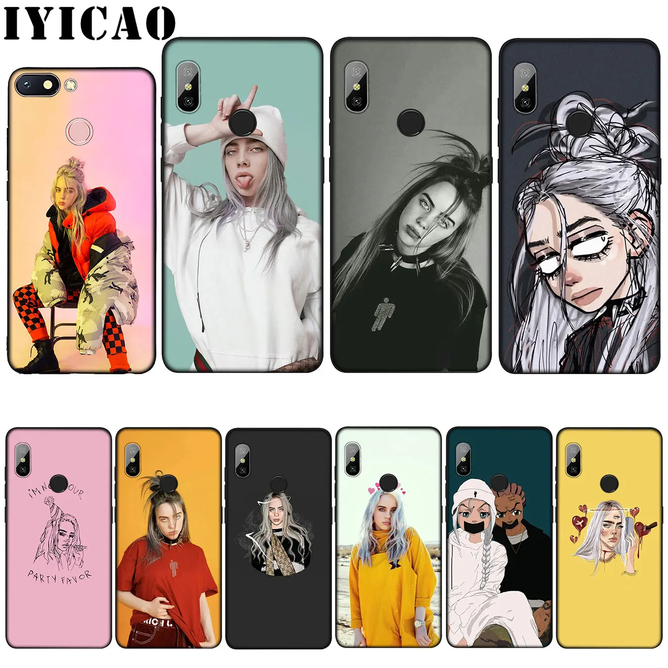 Мягкий силиконовый чехол Billie Eilish 13 Girl для Xiaomi Mi 10 9 8 A3 A2 9T Pro Lite SE A1 CC9 CC9E 5X 6X |