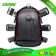 Caden Sacs À Dos Grand Noir Caméra Photo Épaules Sacs Polyester Hommes Femmes Numérique Camera Case Sac À Dos Pour Canon Nikon