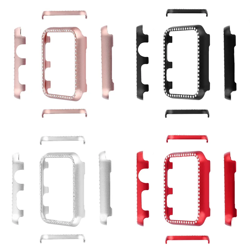 MDNEN крышка для Apple Watch Case Series 1 2 3 4 алюминиевая рамка из металлического сплава протектор для Iwatch42mm 38 мм 40 мм 44 мм