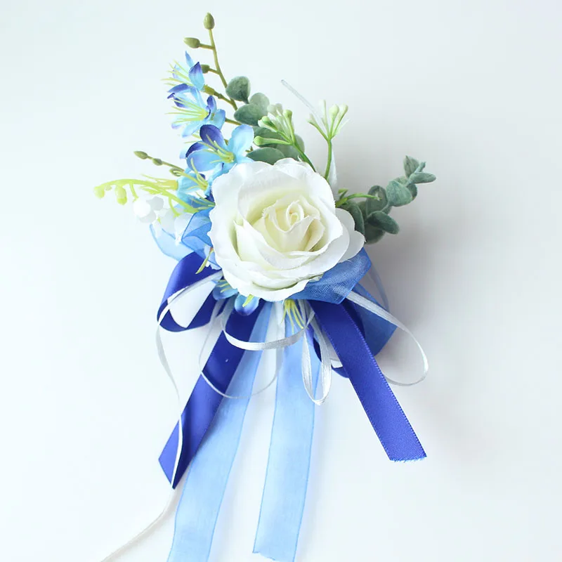 Wrist Corsage Bracelet wedding bridesmaid wrist flower  (12)