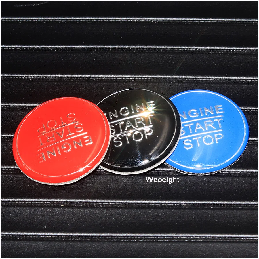 Wooeight Car Engine One Button Start Stop Ignition Switch Replace Cover Cap Decoration For Toyota Camry 2018 Red  Black  Blue (3)