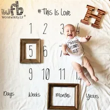 Розничная одеяло для новорожденных Для детей фотографии маленьких девочек мальчиков это любовь