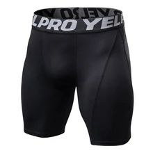 Горячие мужские Спортивные Компрессионные Шорты Брюки спортивные дышащие быстросохнущие колготки тонкие фитнес 19ING