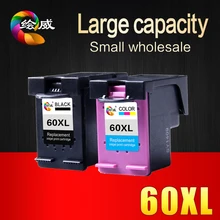 1BK&1COLOR for HP 60XL 60 Remanufactured Ink Cartridge for HP Deskjet D2530 D2545 F2430 F4224 F4440 F4480 ENVY120 C4650 C4680