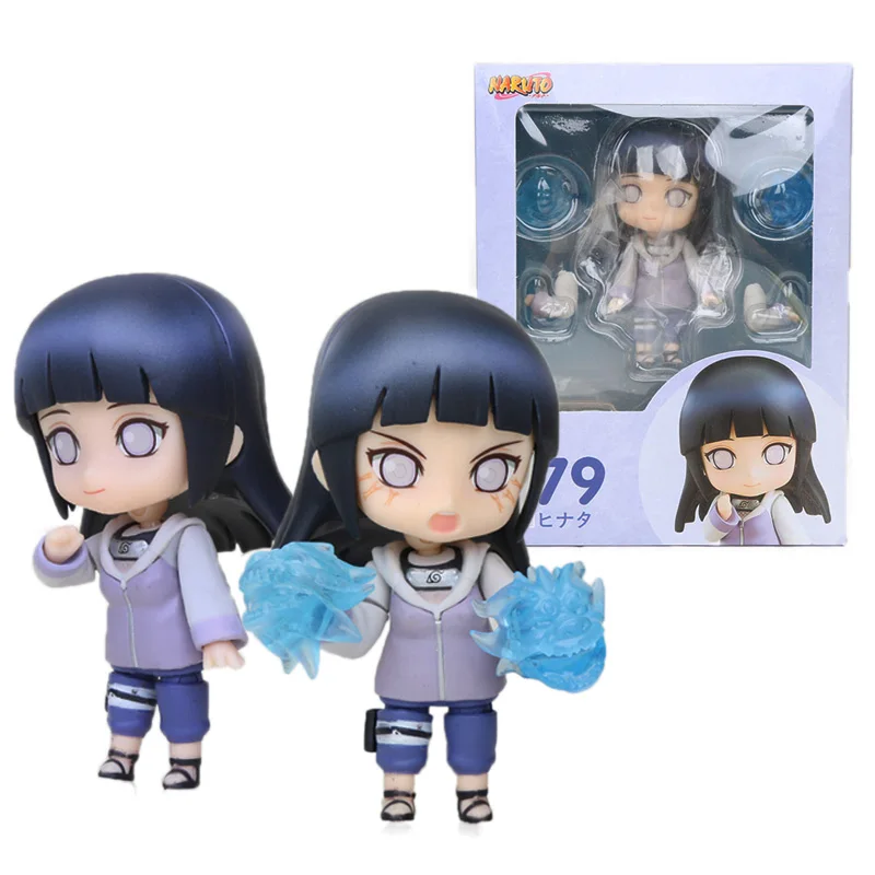 Наруто Shippuden Nendoroid Хината Хюга 879 ПВХ фигурка Саскэ Утиха Учиха Итачи джираия Коллекционная модель игрушки куклы