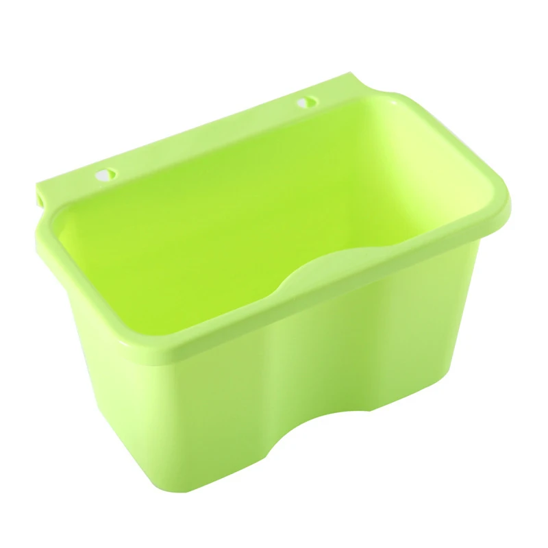 

Square Kitchen Cabinet Simple Mini Trash Storage Box Organizers Garbage Holder Hang Type Garbage Can (green)S:21 x 13 x 12cm