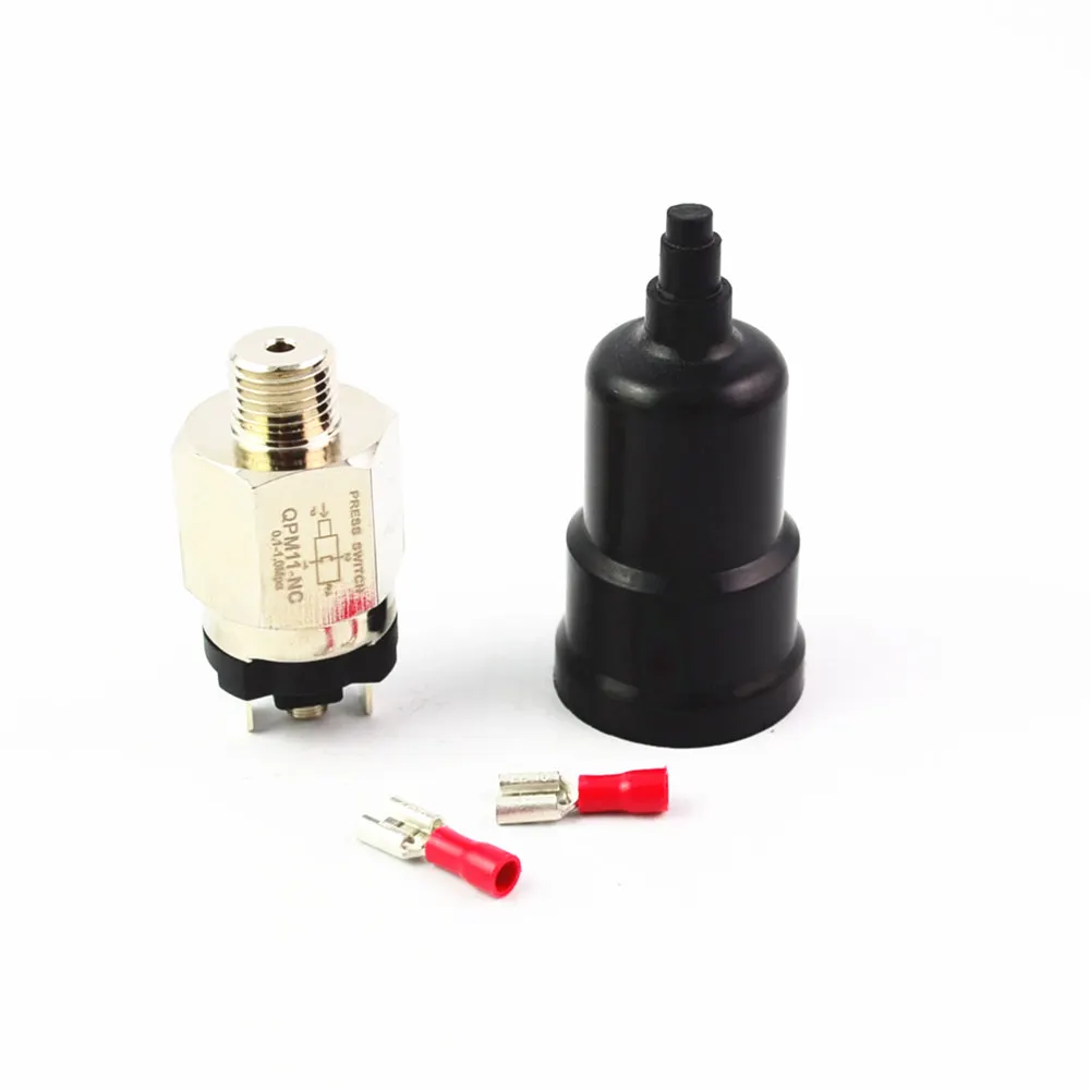 

1/4'' Pressure Swtich Adjustable QPM11-NC / QPM11-NO 0.1-1Mpa Pressure Switch Wire External Thread Nozzle Pressure transmitters.