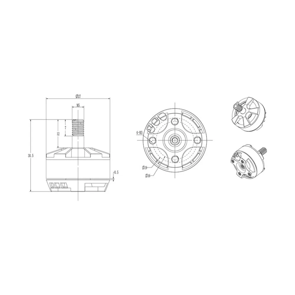 Brotherhobby Returner R4 2206 2700KV 3-5S Racing Edition бесщеточный двигатель для FPV RC Дрон БПЛА Мультикоптер Квадрокоптер