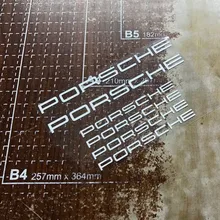 

JL Porsch.e Wheel brake disc Calipers Vinyl Decal Auto Car Sticker Car Wrap Reflective Strip Stickers and Decals sign Car Sticke