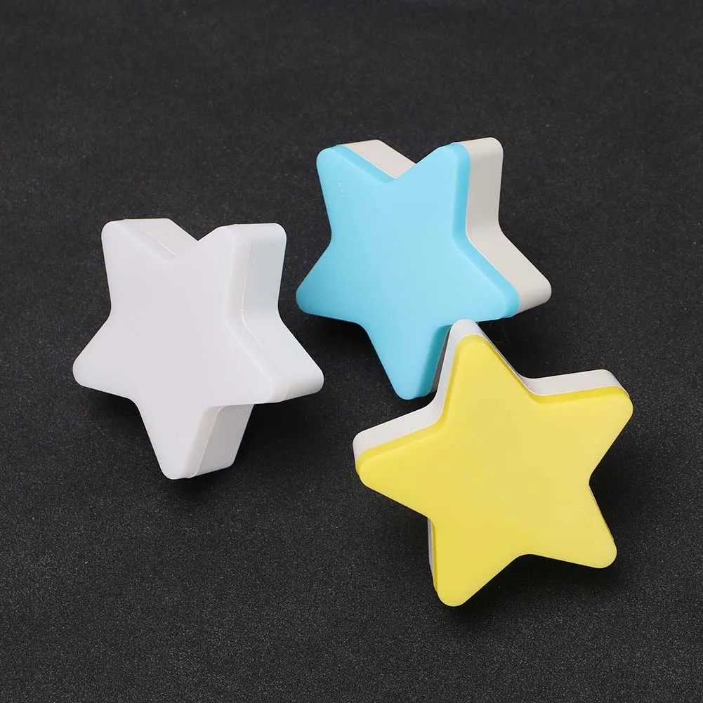 Star Shaped Night Light Sensor Control Led Lamp Eu Us Plug Novelty Night Light Sensor Control Led Lamp Eu