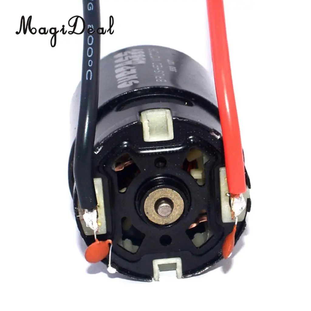 MagiDeal 550 Brushed Electric Motor with Fan for HSP HPI FS Kyosho Traxxas Yokomo WLtoys 1/10 RC Crawler Car