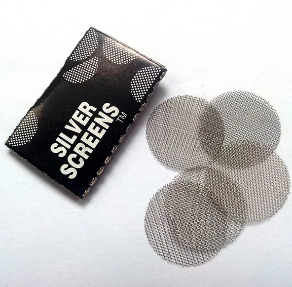 1000pcs Stainless Steel Pipe Screens Silver Golden Screens Cigarettes