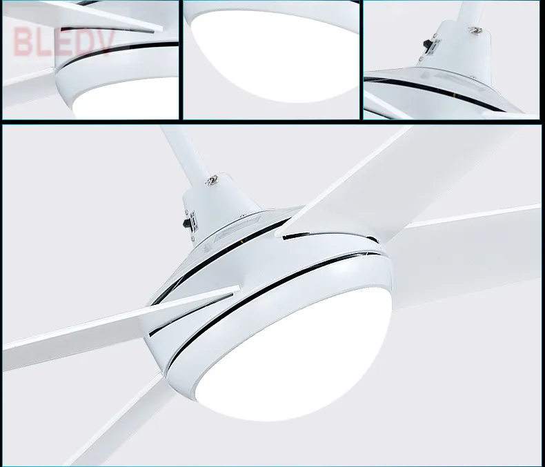 Белый Потолочный Вентилятор Европейский Простой потолочный вентилятор светодиодный вентилятор с дистанционным управлением