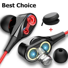 Dual Drive Stereo Wired Earphone In-ear Headset Earbuds Bass Earphones For IPhone 7 Samsung 3.5mm Sport Gaming Headset With Mic Dual Drive Stereo Wired Earphone In-ear Headset Earbuds Bass Earphones For IPhone 7 Samsung 3.5mm Sport Gaming Headset With Mic