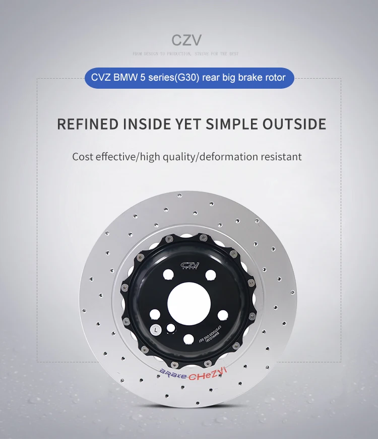 For Audi//VW 2pcs Front Left+Right Drilled Slotted Vented Disc Brake Rotors