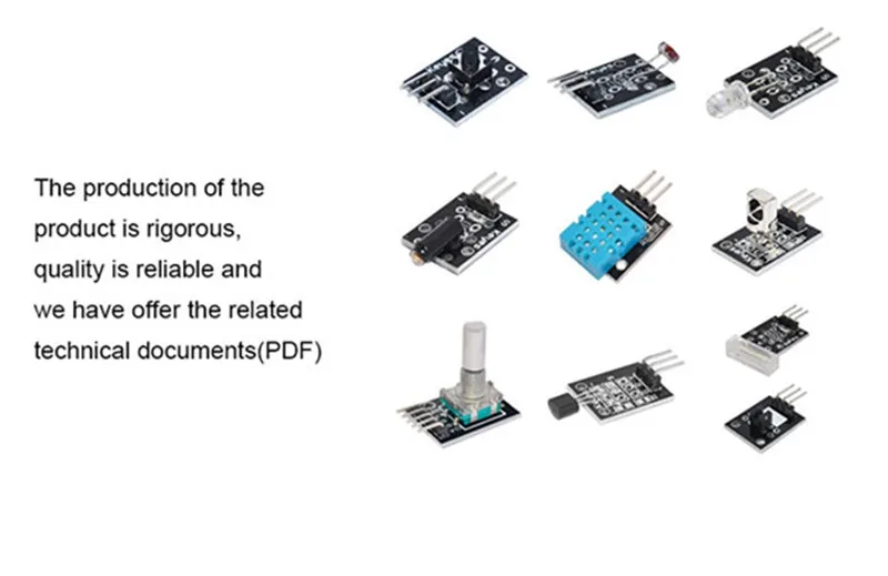 Elecrow 37 в 1 набор датчиков для Arduino стартеры DIY вентиляторы переключатель температуры пламени цветной светодиодный зуммер Повтор с розничной коробкой