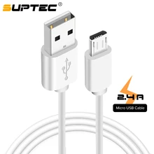 Suptec Micro USB кабель 2.4A Быстрая Зарядка синхронизация данных кабель для зарядки телефона для Andriod samsung S7 S6 S5 Xiaomi Microusb шнур