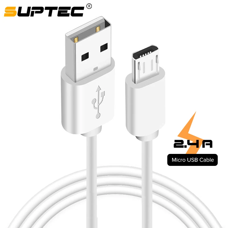 

Suptec Micro USB Cable 2.4A Fast Charging Data Sync Wire Phone Charger Cable for Andriod Samsung S7 S6 S5 Xiaomi Microusb Cord