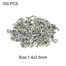 100 шт ремонтные инструменты Винты/болты для мобильных телефонов samsung, размер: 1,4x3,0 мм; 1,4x3,5 мм