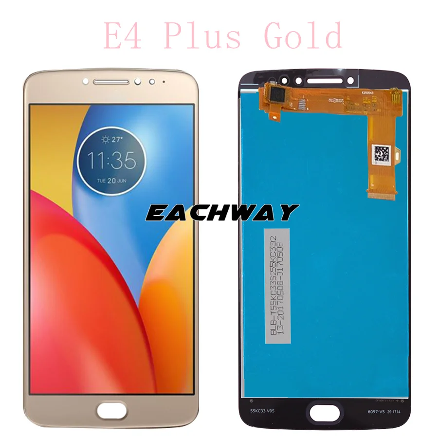ЖК дисплей для Motorola Moto E4 Plus сенсорный экран с дигитайзером в сборе XT1766 XT1763 XT1772