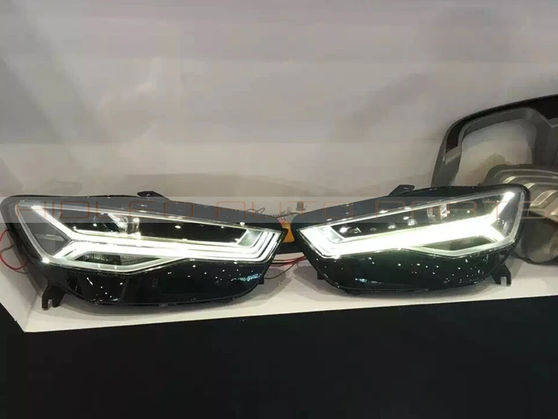 

Free Shipping 1 Set Full LED Headlight Assembly For Audi A6 2012-2016 Edition