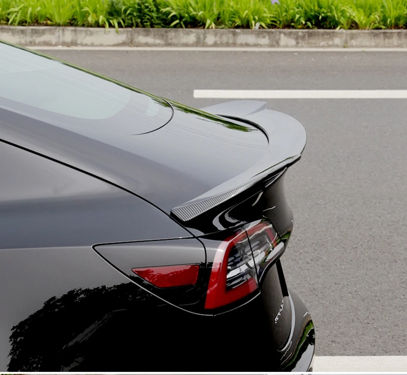 Для Tesla модель 3 автомобильный Стайлинг ABS пластик Неокрашенный задний багажник Крыло загрузки губ спойлер на крыше украшения