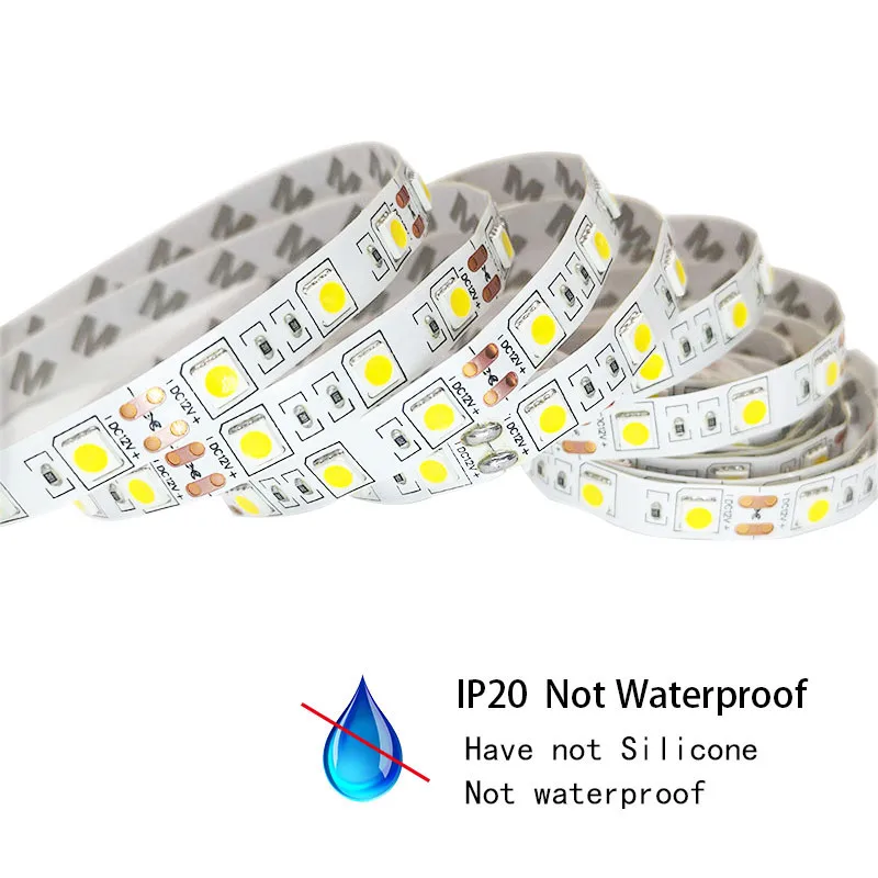 Водонепроницаемая светодиодная лента DC12V SMD 5050 60LED/M 5 м Диодная Fita 3A источник