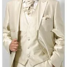 Изготовленные по индивидуальному заказу модные мужские костюмы брендовые новые золотые смокинги жениха свадебное платье Костюм Жениха Лучший мужской костюм(куртка+ брюки+ жилет+ галстук