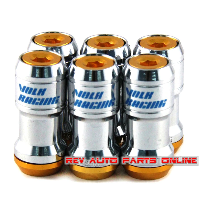 44mm Volk Rays Steel Locking Wheel Lug Nuts With Adapterin Nuts